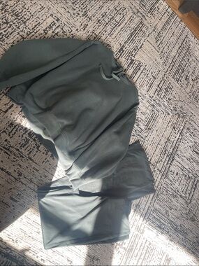 Cozy Sage Green Hoodie and Pant Set